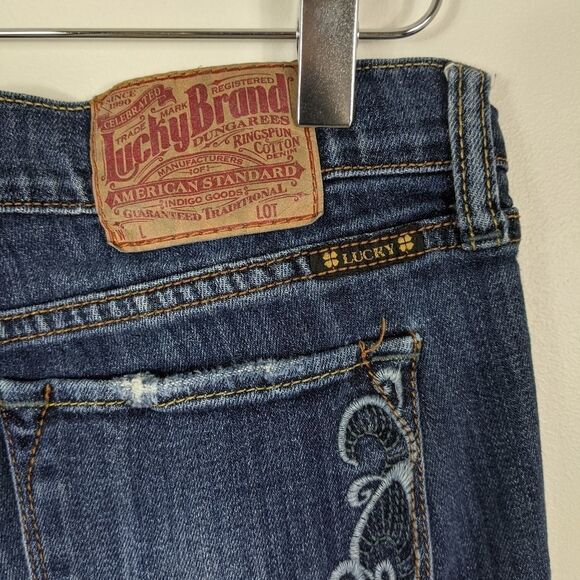 Lucky Brand Ankle Jeans Dark Wash Size 4/27 - Picture 9 of 10